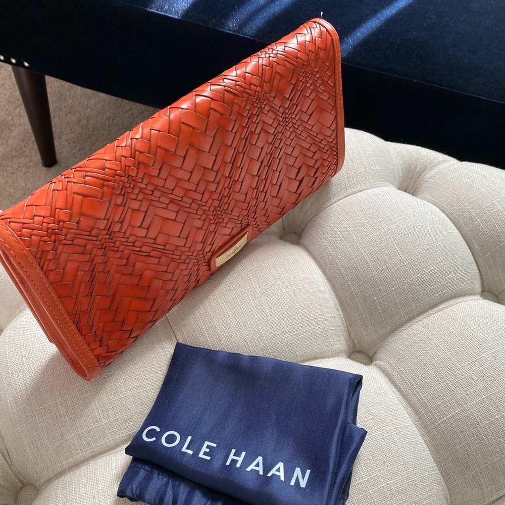 ✨FLASH SALE!!!✨Cole Haan Genevieve NWT! Woven Leather Bag - Picture 6 of 15
